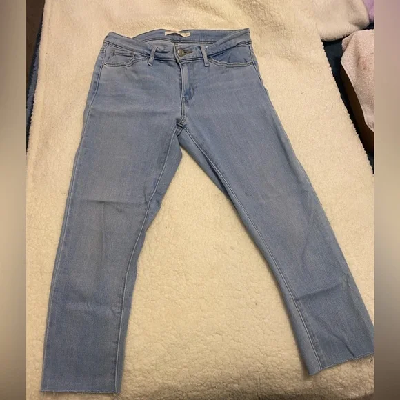 Royal Blue-bootcut torn jeans..size 9x39 - Picture 2 of 12